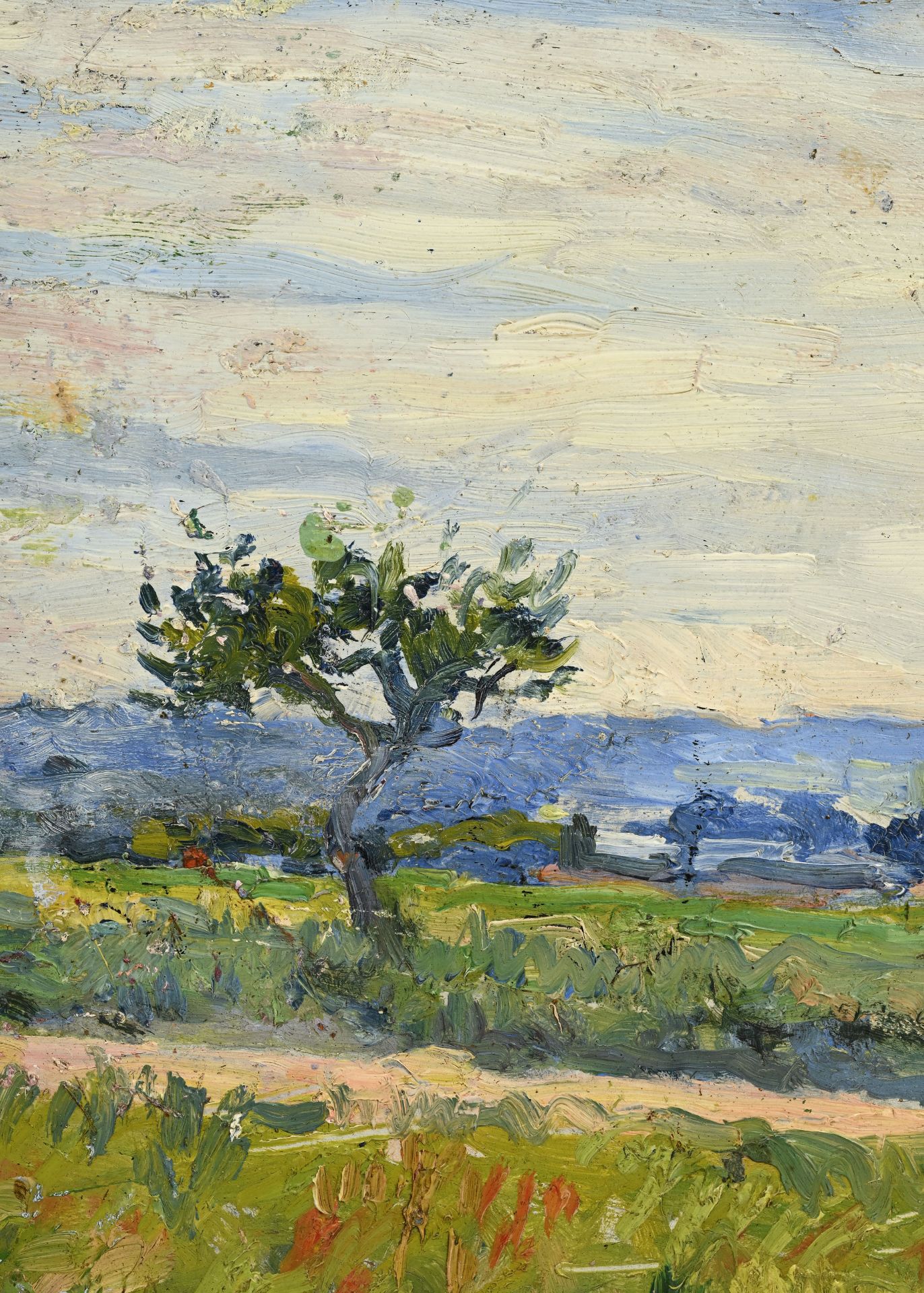 Maximilien Luce (1858-1941), Paysage aux environs de Gisors , 1896, huile sur panneau, signée et da - Bild 3 aus 5