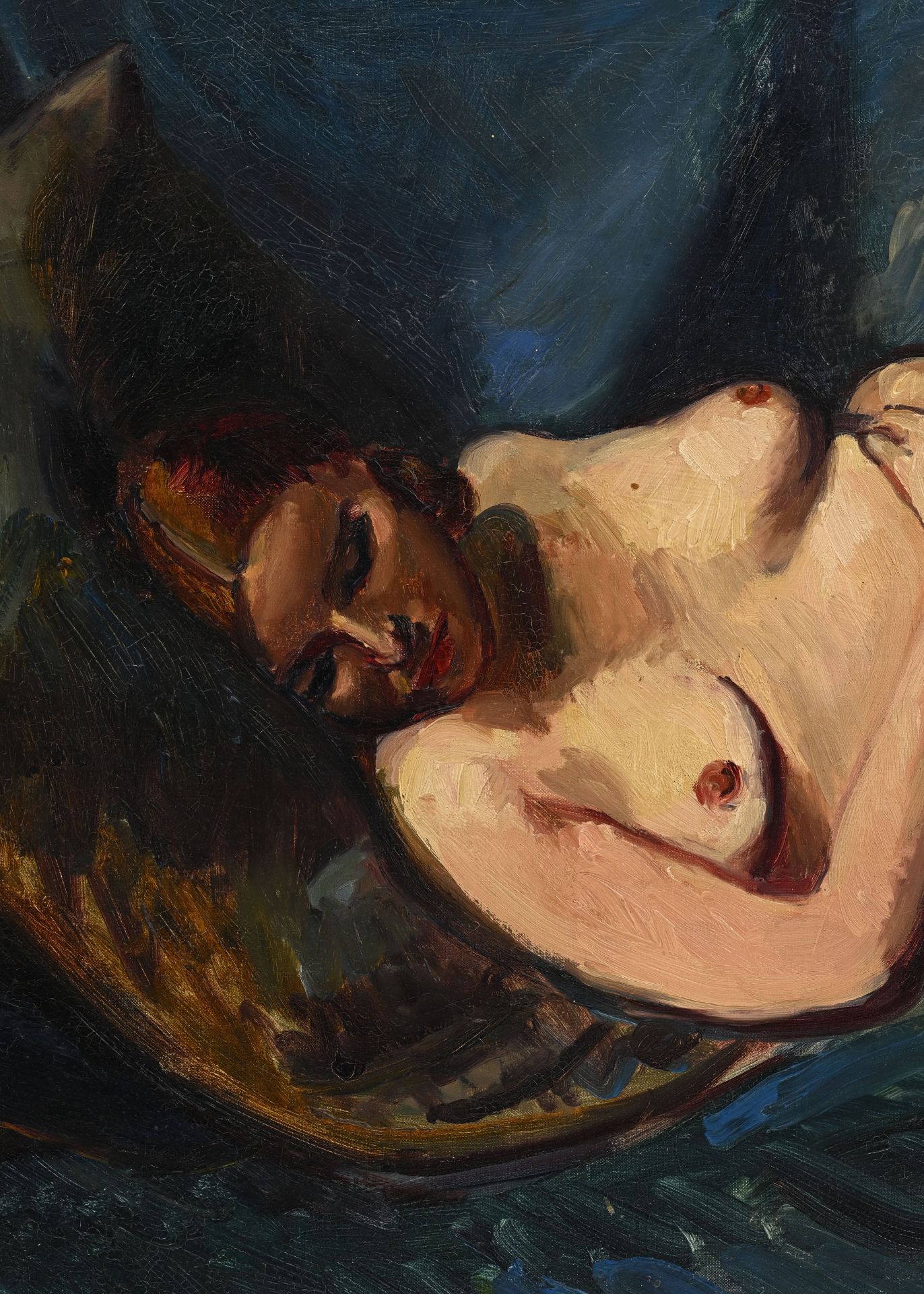 Matthew Smith (1879-1959), Modèle dormant , 1931, huile sur toile, monogrammée, 53,5x63,5 cm - Image 3 of 6