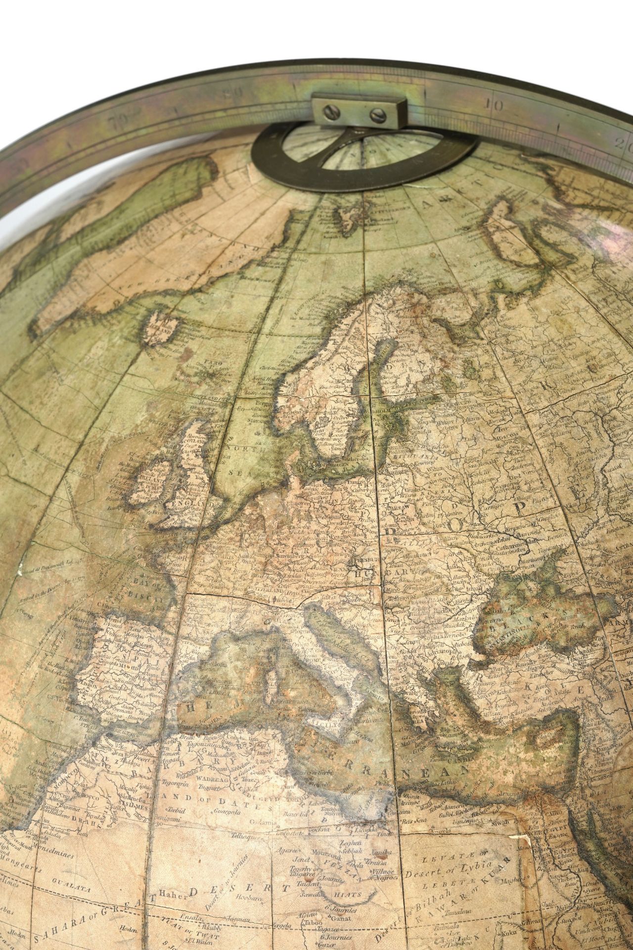 Paire de globes terrestre et céleste de parquet par J & W Cary, le globe terrestre daté 1806, le glo - Image 5 of 10