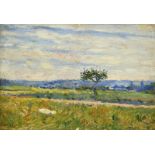 Maximilien Luce (1858-1941), Paysage aux environs de Gisors , 1896, huile sur panneau, signée et da