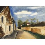 Maurice de Vlaminck (1876-1958), Sur la route , c. 1920, huile sur toile, signée, 60,5x81,6 cm
