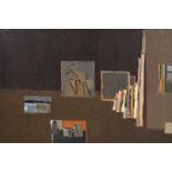 Sergio de Castro (1922-2012), L'atelier-été I 62 , huile sur toile, signée, contresignée, titrée et