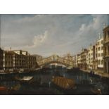 Francesco Albotto (1721/22-1757), Vue du Grand Canal vers Rialto, huile sur toile, 46x60 cm