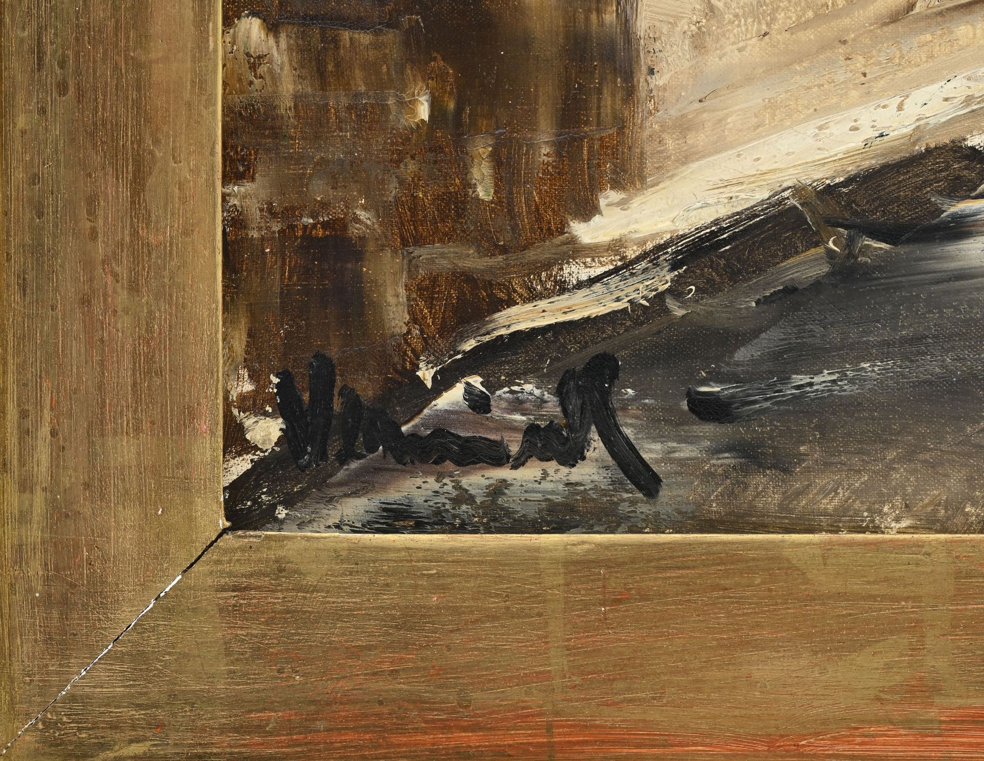 Maurice de Vlaminck (1876-1958), Sur la route , c. 1920, huile sur toile, signée, 60,5x81,6 cm - Image 5 of 6