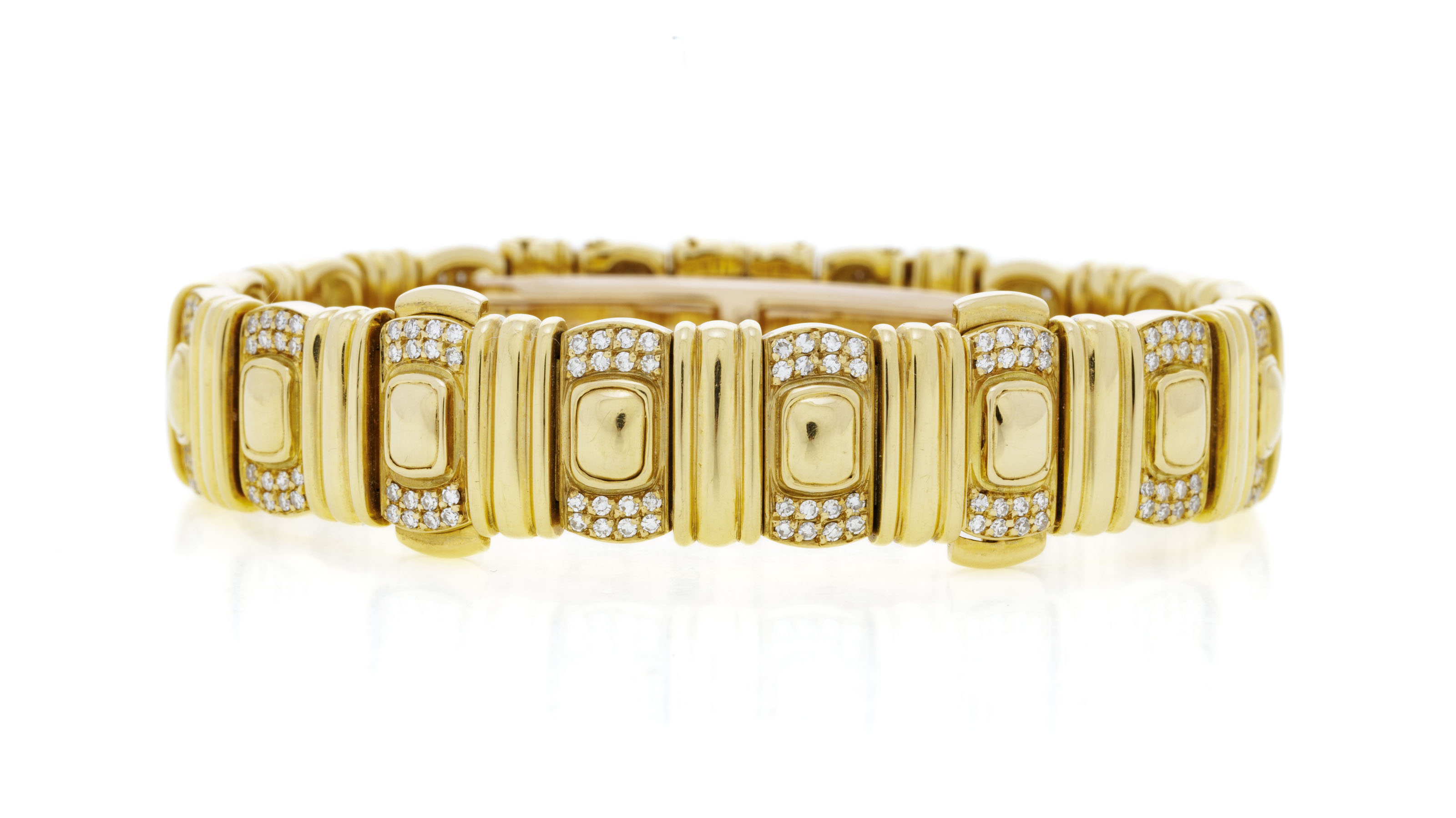 Cartier, Ellipse, montre-bracelet en or 750 sertie de diamants, transformable en bracelet - Image 5 of 6
