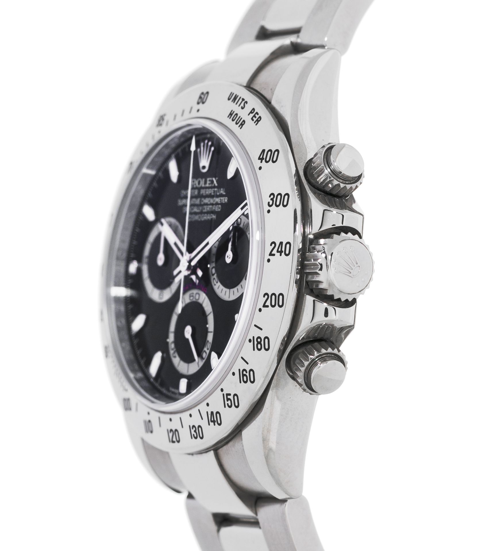 Rolex, Daytona, réf. 116520/2100, montre-bracelet chronographe en acier, circa 2008 - Image 2 of 4