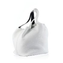 Hermès, sac Picotin 26 en cuir Taurillon Clémence blanc, intérieur des poignées en Epsom noir, houss