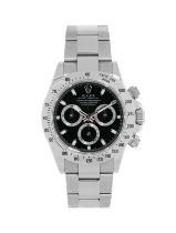 Rolex, Daytona, réf. 116520/2100, montre-bracelet chronographe en acier, circa 2008