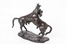 COCKY DUYVESTYN (B.1945) - FIGHTING HORSES