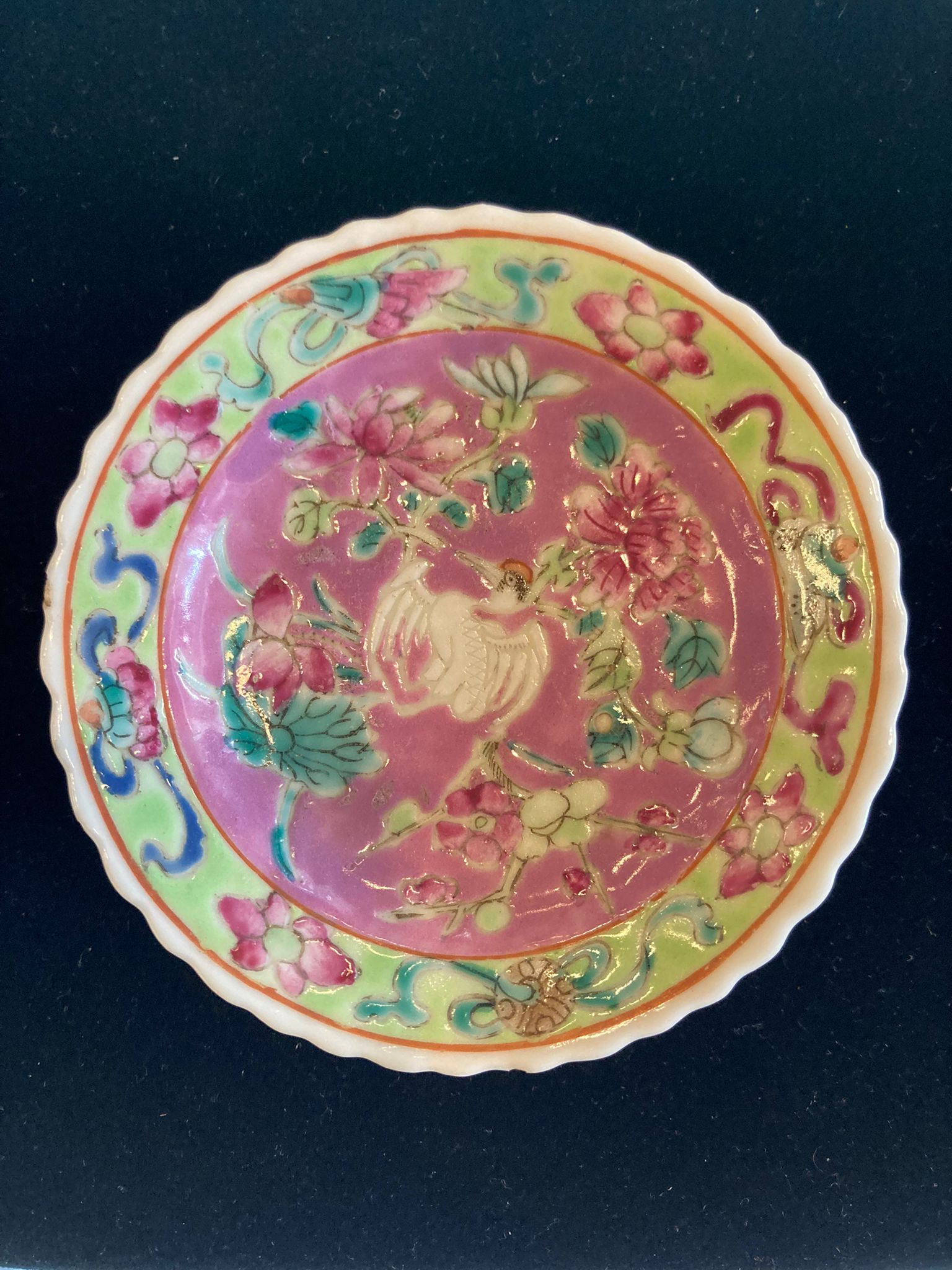 A SET OF SIX OF PINK GROUND 'IN-AND-OUT' TEA BOWLS & STANDS - Image 17 of 44