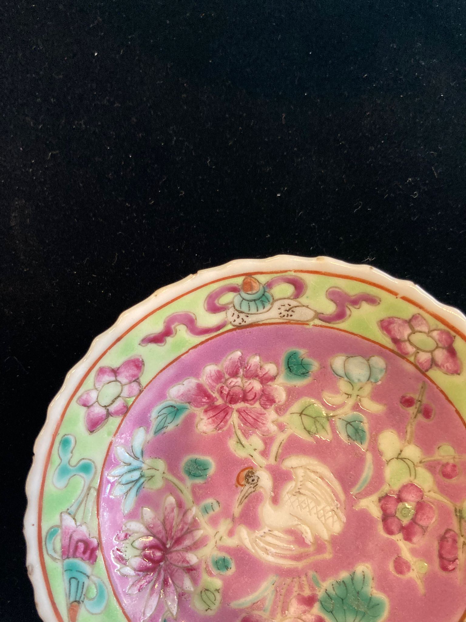 A SET OF SIX OF PINK GROUND 'IN-AND-OUT' TEA BOWLS & STANDS - Image 16 of 44