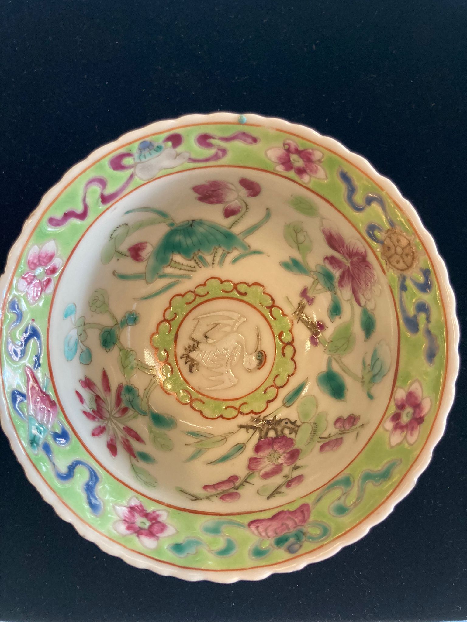 A SET OF SIX OF PINK GROUND 'IN-AND-OUT' TEA BOWLS & STANDS - Image 27 of 44