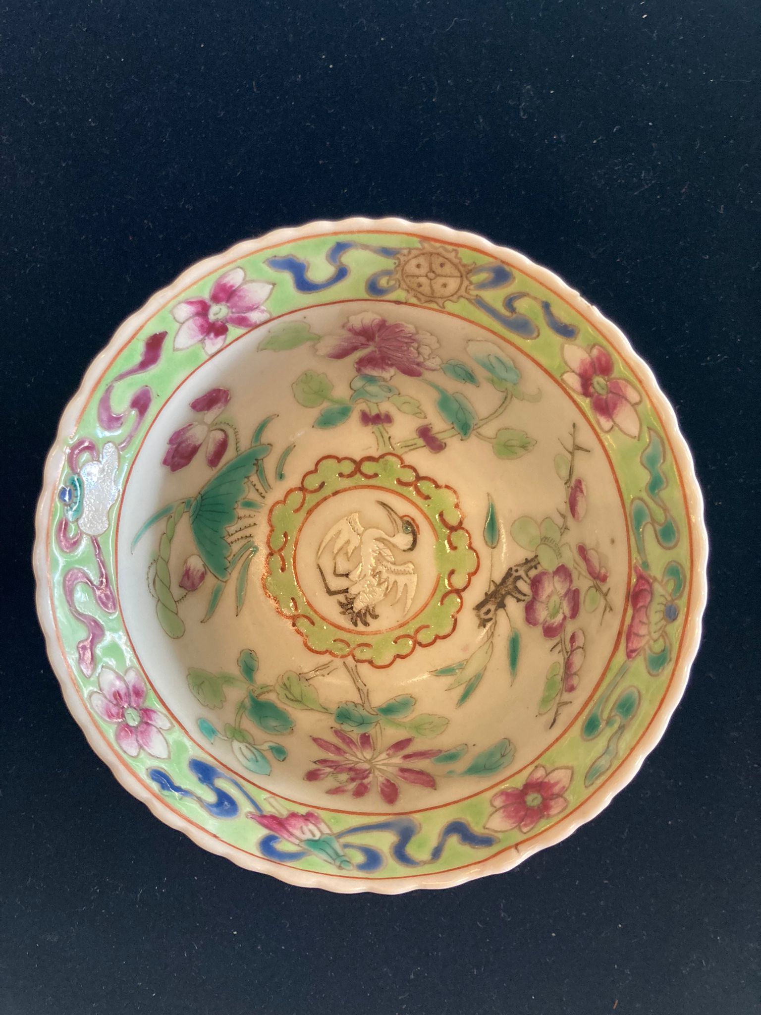 A SET OF SIX OF PINK GROUND 'IN-AND-OUT' TEA BOWLS & STANDS - Image 44 of 44