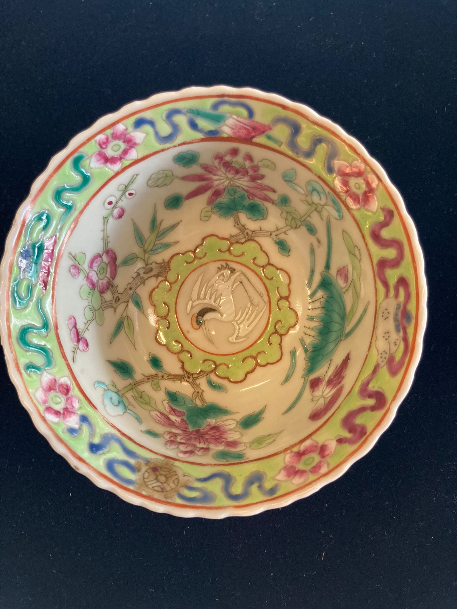 A SET OF SIX OF PINK GROUND 'IN-AND-OUT' TEA BOWLS & STANDS - Image 10 of 44