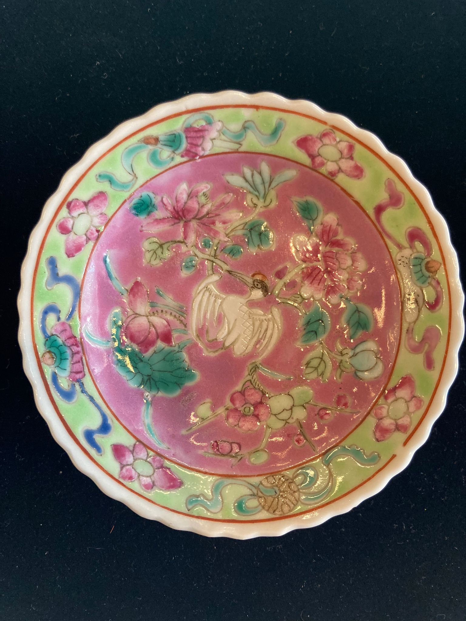 A SET OF SIX OF PINK GROUND 'IN-AND-OUT' TEA BOWLS & STANDS - Image 35 of 44