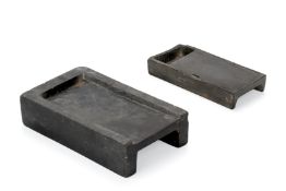 TWO RECTANGULAR INK STONES