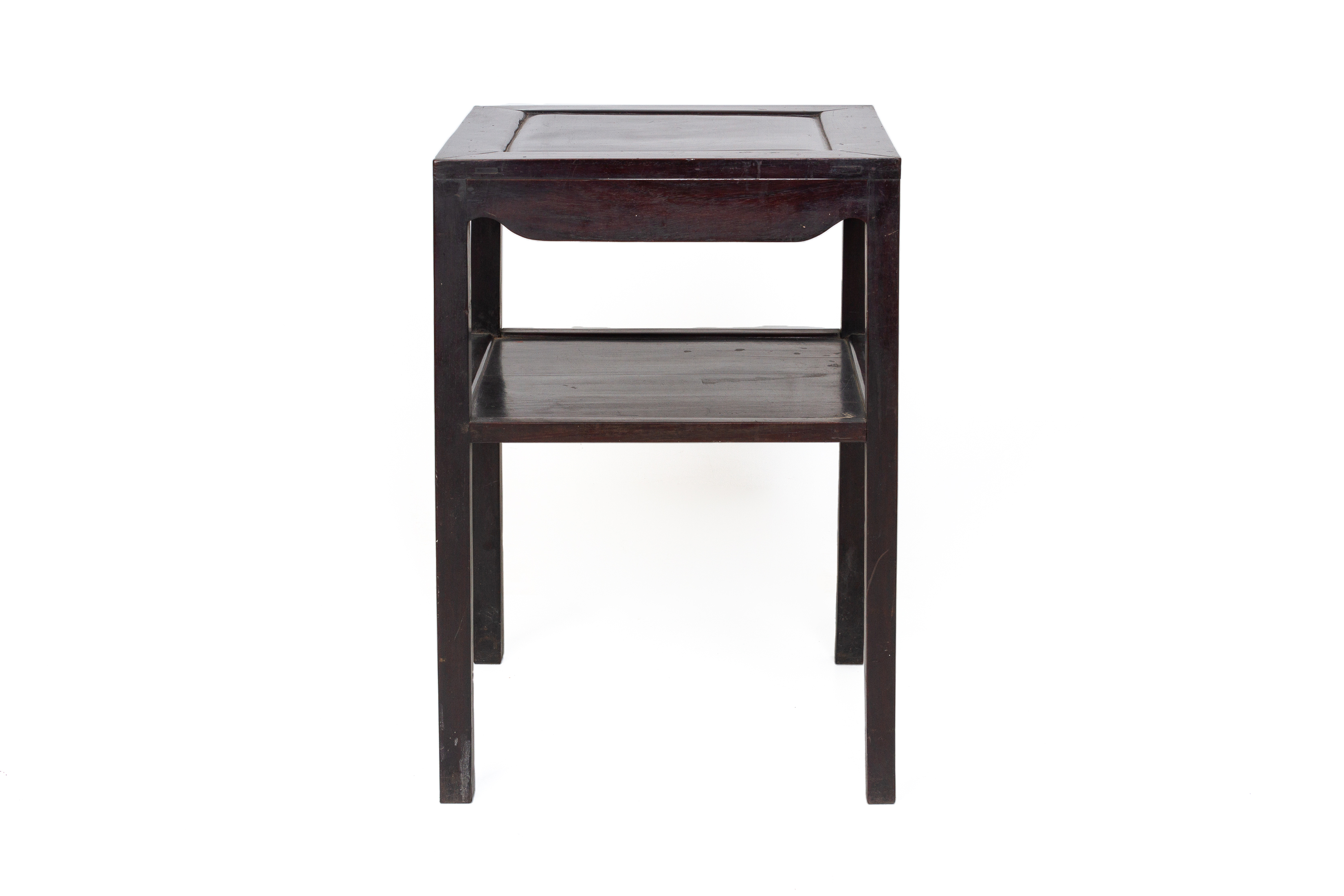 A SQUARE BLACKWOOD SIDE TABLE - Image 3 of 3