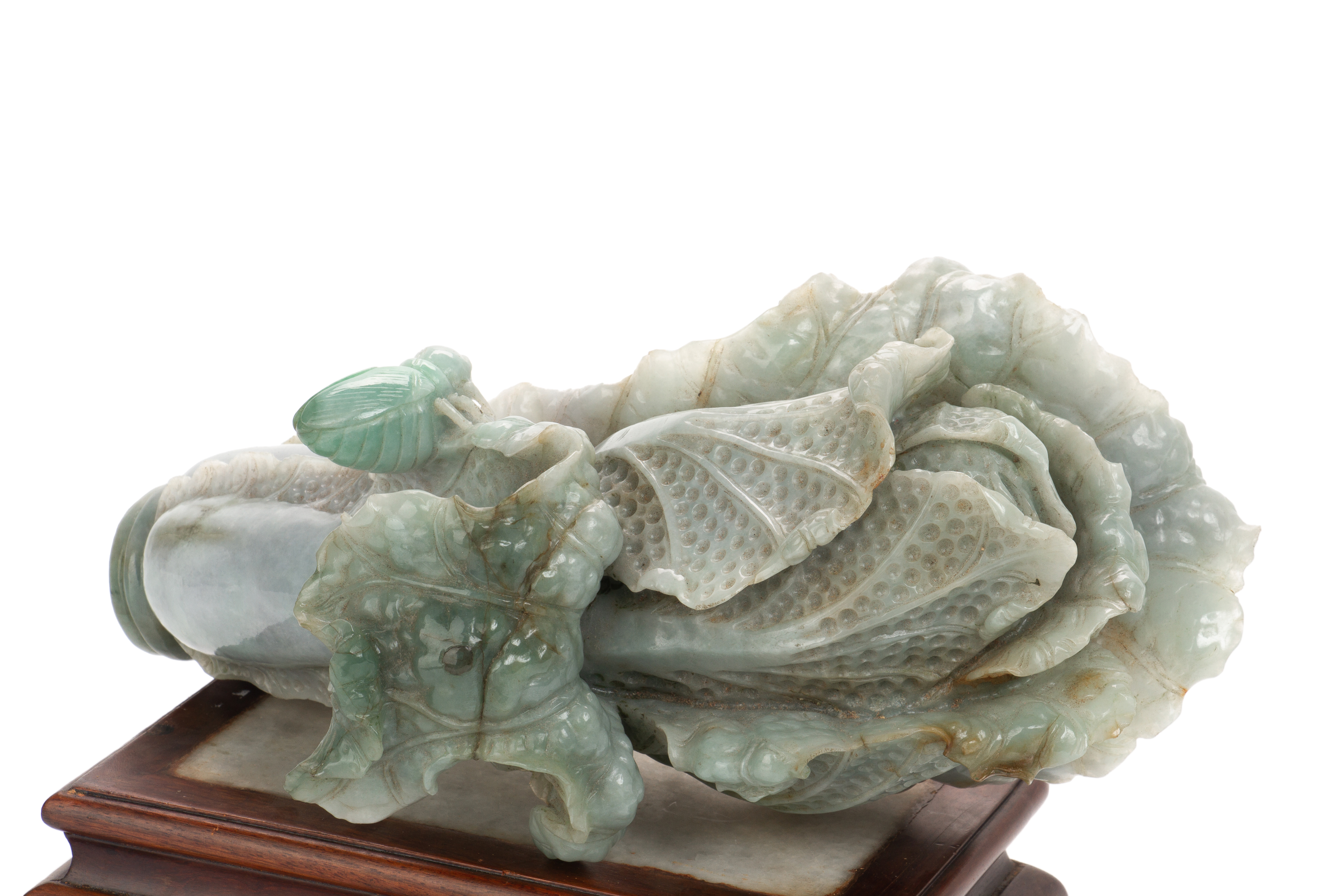 A GROUP OF THREE LARGE JADE CARVINGS - Image 4 of 4