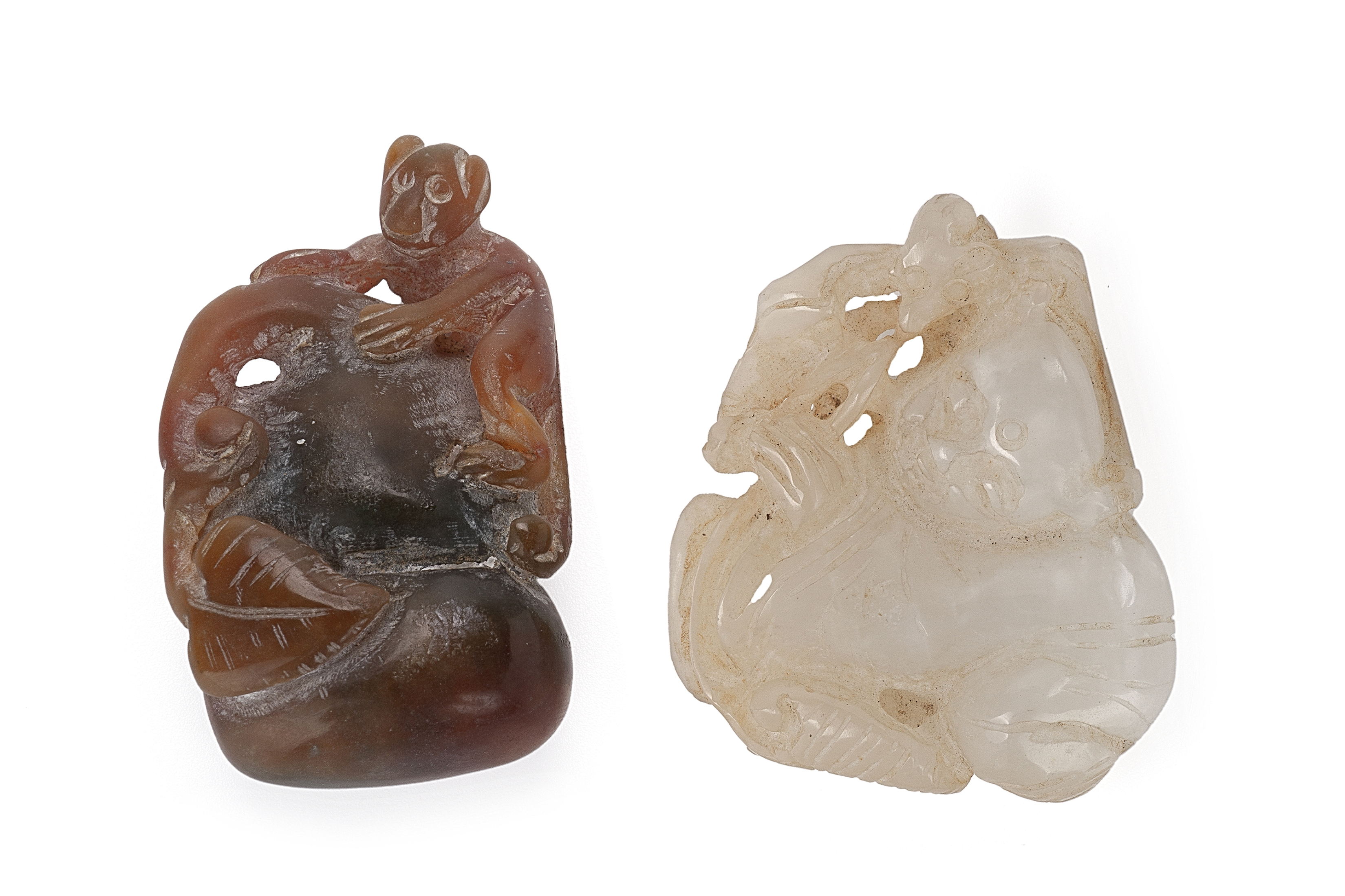 A GROUP OF FOUR JADE CARVINGS - Image 3 of 3