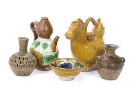 *A GROUP OF SANCAI AND OTHER TANG STLYE CERAMICS