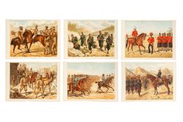 AFTER RICHARD SIMKIN - 12 PRINTS OF INDIAN ARMY REGIMENTS