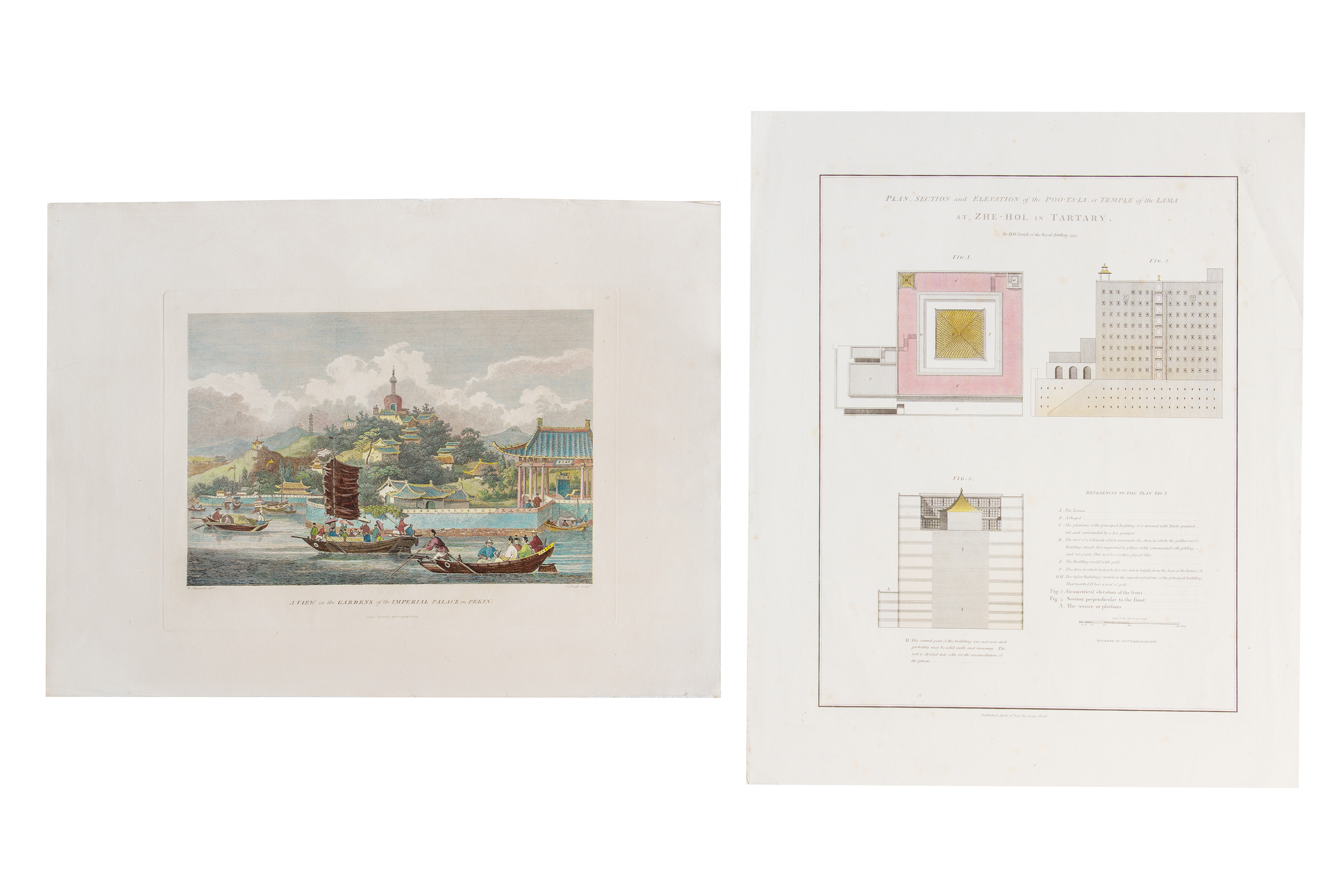 TWO PRINTS OF CHINA AFTER WILLIAM ALEXANDER AND H.W. PARISH