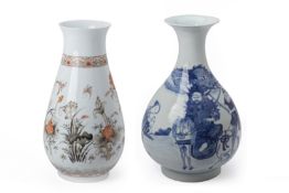 TWO CHINESE PORCELAIN VASES