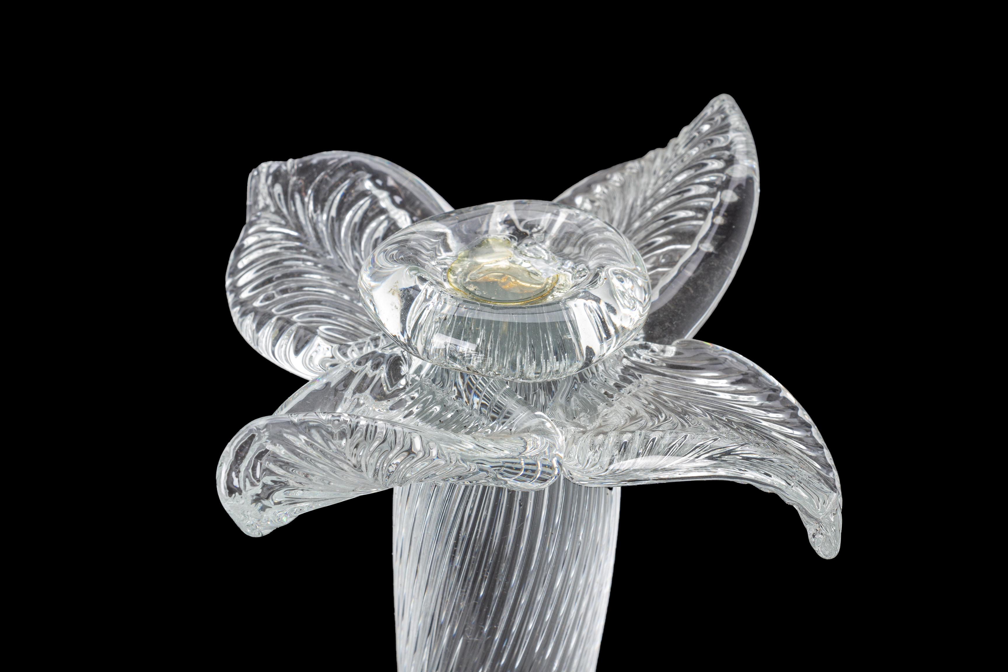 A PAIR OF CRYSTAL CANDLE STANDS BY ALTEREGO - Image 3 of 5