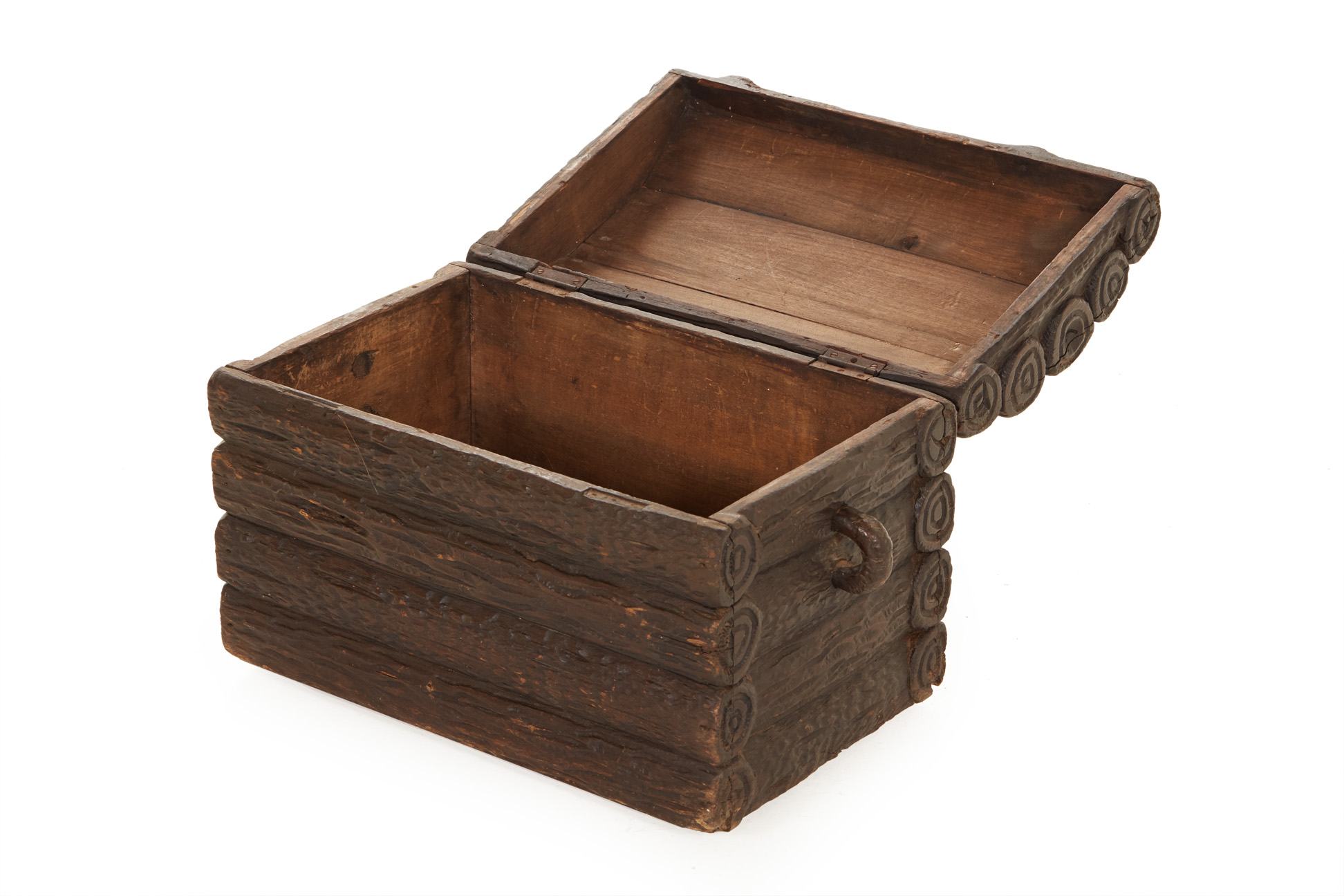 A BLACK FOREST CARVED WOOD BOX - Image 2 of 3