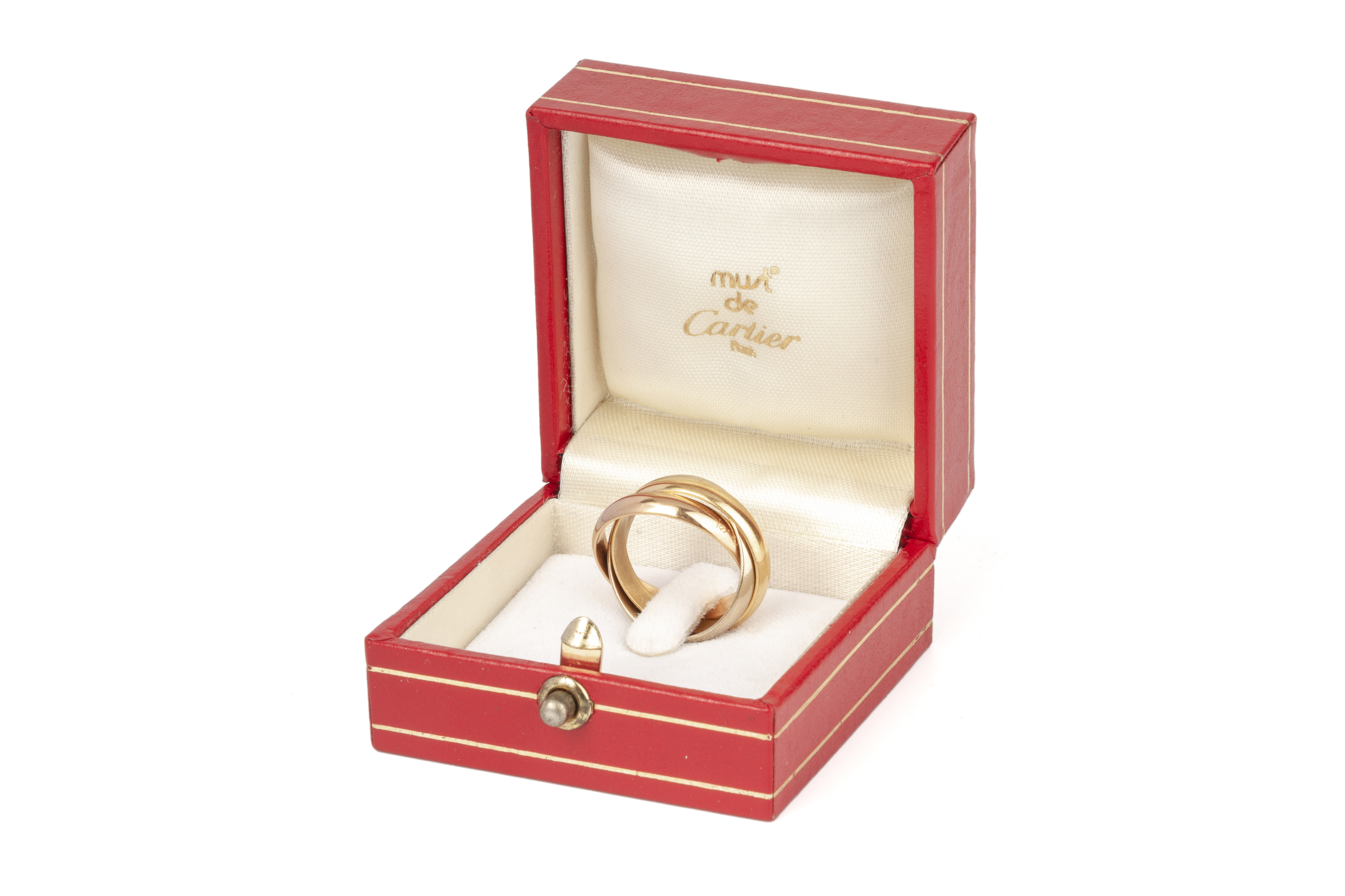 A MUST DE CARTIER GOLD 'TRINITY' RING - Image 2 of 3