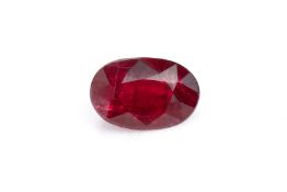 A LOOSE UNHEATED 2.01CTS RUBY