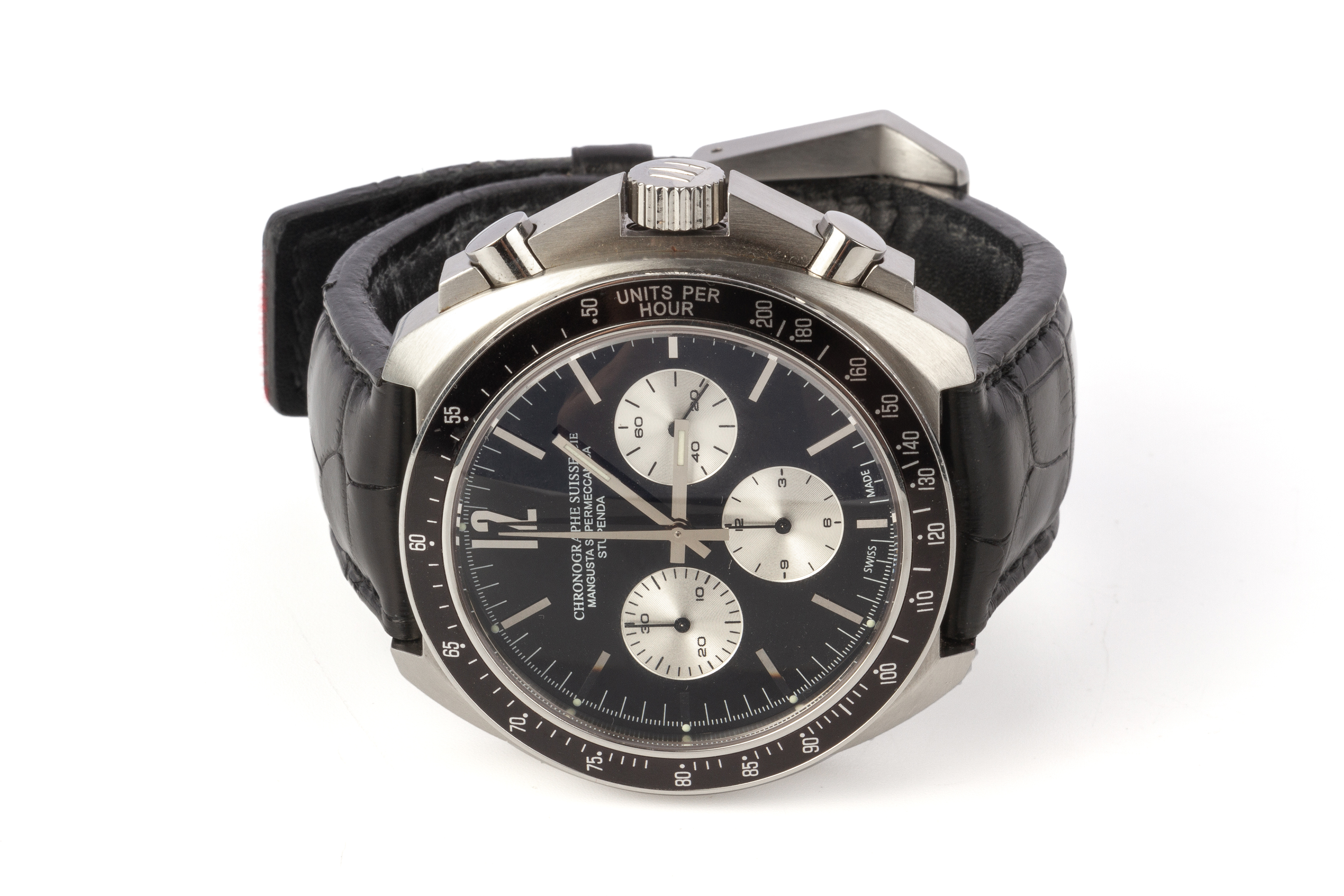 A CHRONOGRAPHE SUISSE STAINLESS STEEL AUTOMATIC WRISTWATCH - Image 2 of 3