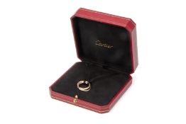 A CARTIER THREE COLOUR GOLD TRINITY NECKLACE