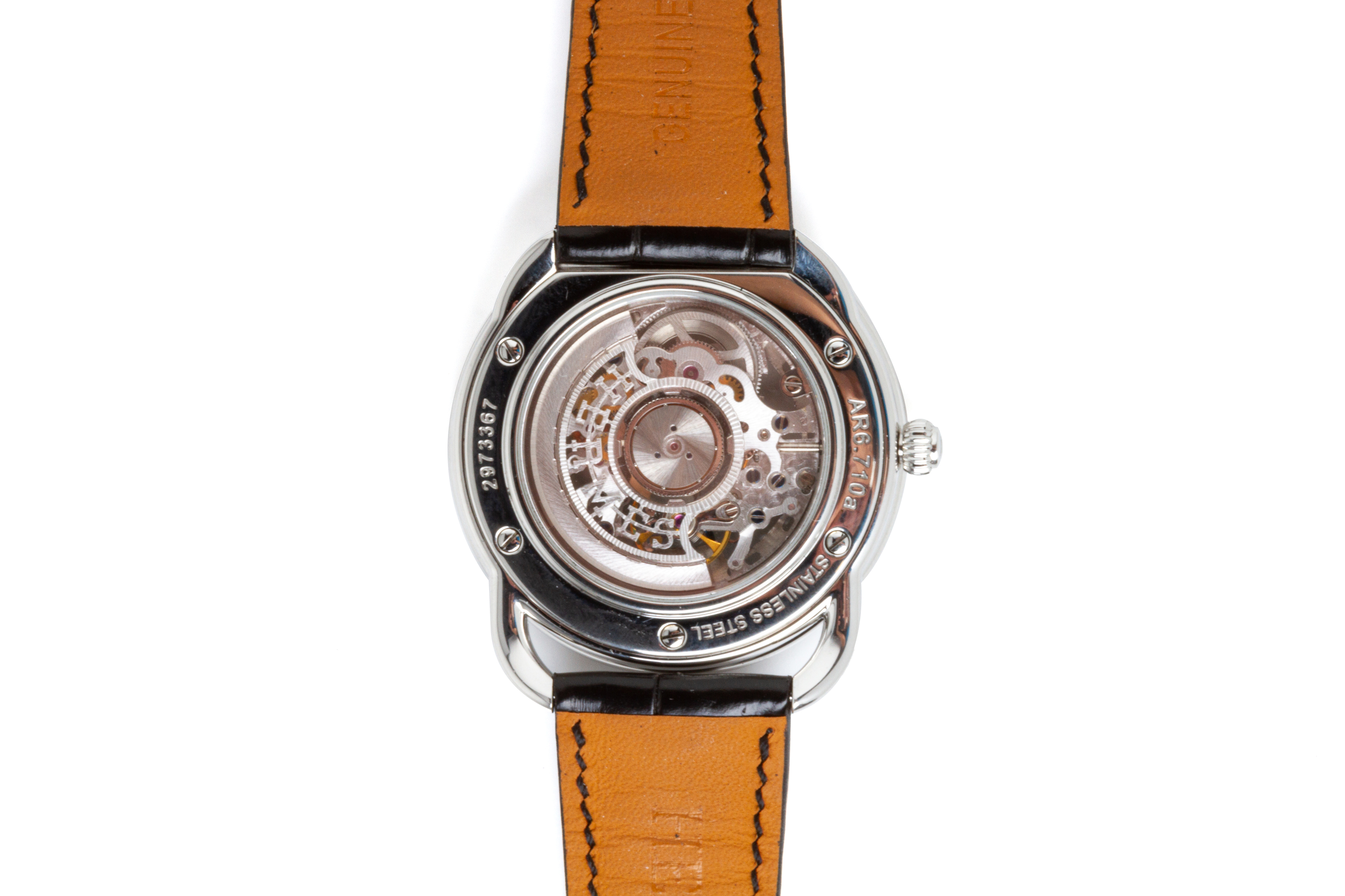 AN HERMES ARCEAU STAINLESS STEEL AUTOMATIC WRISTWATCH - Image 4 of 4