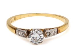 A DIAMOND SOLITAIRE RING