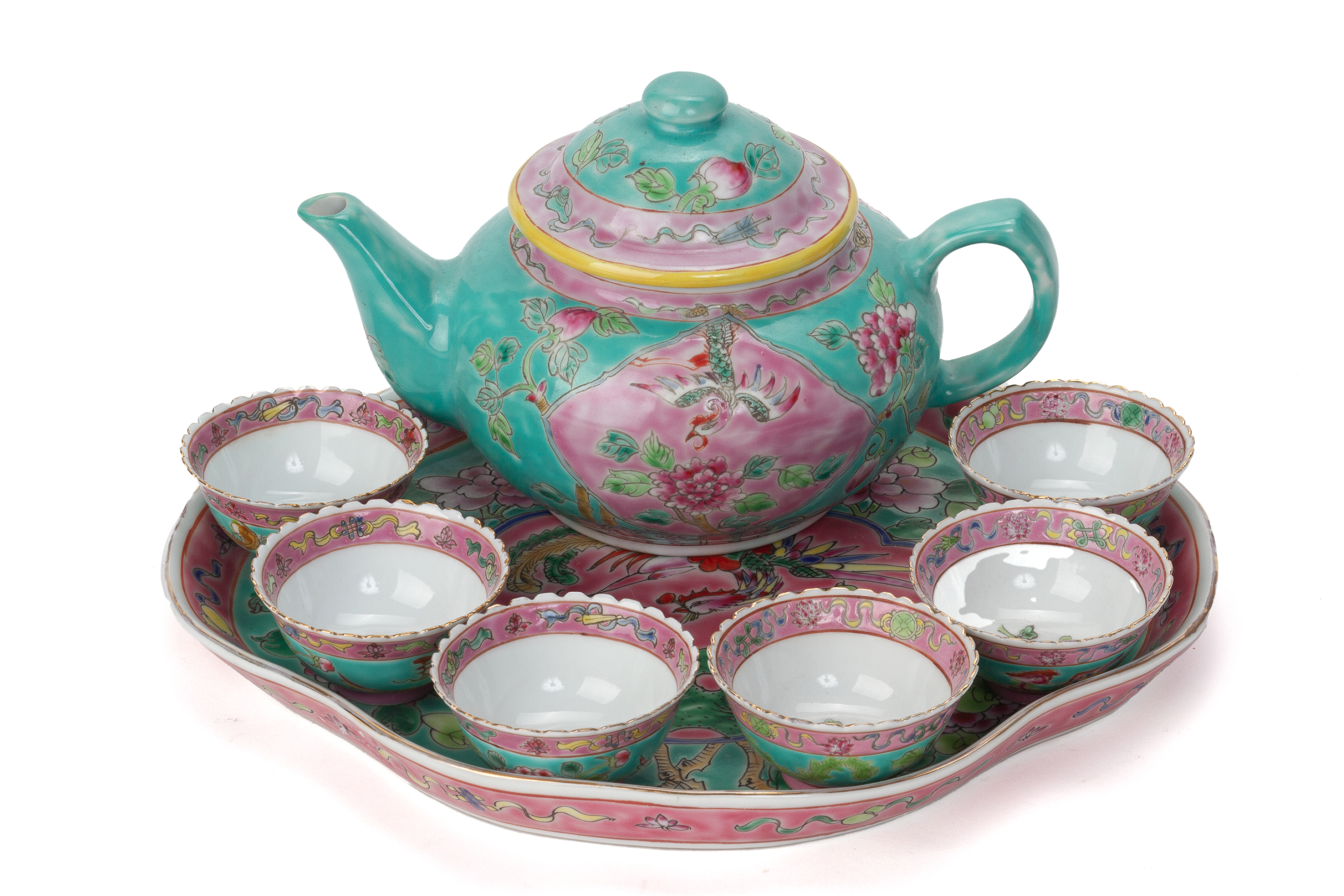 A MODERN PERANAKAN STYLE TEA SERVICE