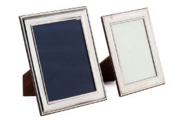 TWO ENGLISH SILVER PHOTOGRAPH FRAMES BY CARRS