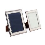 TWO ENGLISH SILVER PHOTOGRAPH FRAMES BY CARRS