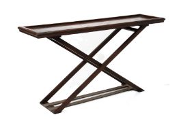 AN ‘X-FRAME’ CONSOLE TABLE