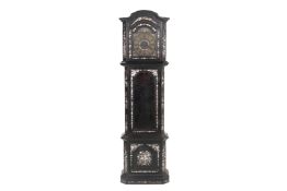 A MOTHER OF PEARL INLAID LONGCASE CLOCK