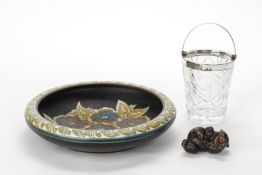 A GROUP OF EUROPEAN GLASS AND CERAMICS