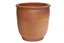 A VERY LARGE TERRACOTTA POT (2)
