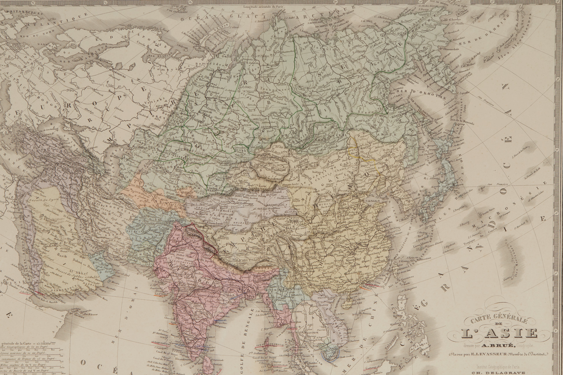 A FRENCH MAP OF ASIA (1860) - Image 2 of 3