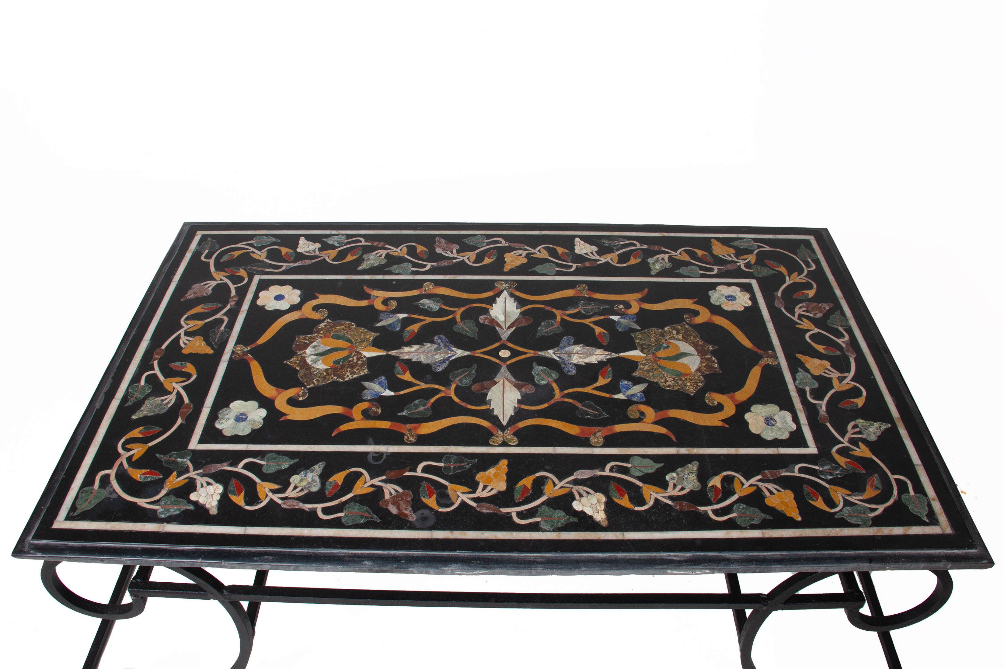A PIETRA DURA SPECIMEN MARBLE COFFEE TABLE - Image 3 of 3