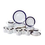 A ROYAL WORCESTER 'HOWARD' PATTERN PART COFFEE SERVICE