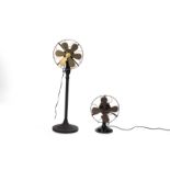 TWO VINTAGE STYLE FANS