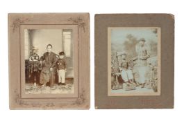 TWO EARLY SINGAPOREAN PHOTOGRAPHIC PORTRAITS