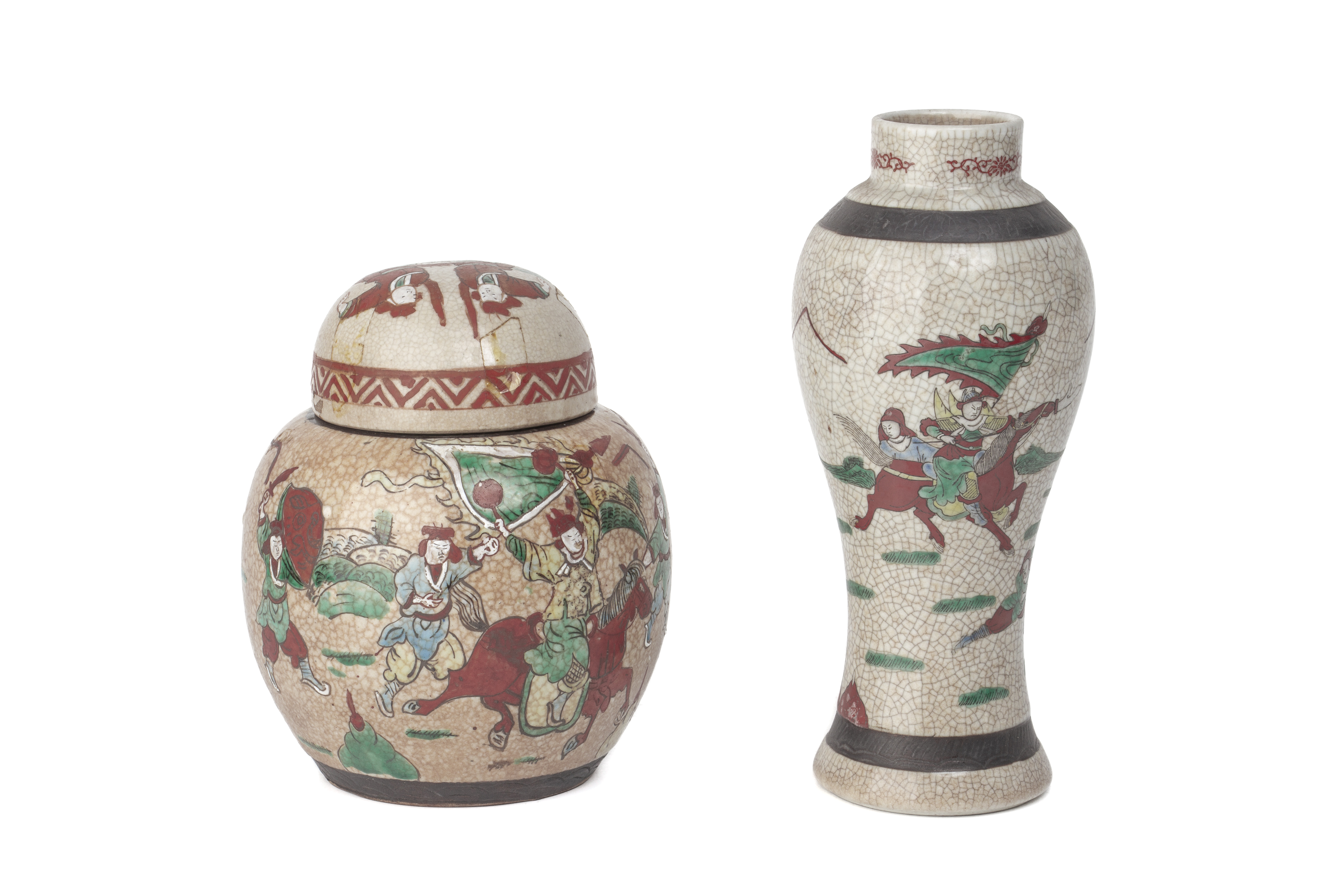 A GROUP OF FAMILLE VERTE CERAMICS - Image 3 of 4