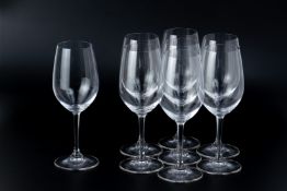 A QUANTITY OF RIEDEL WINE GLASSES