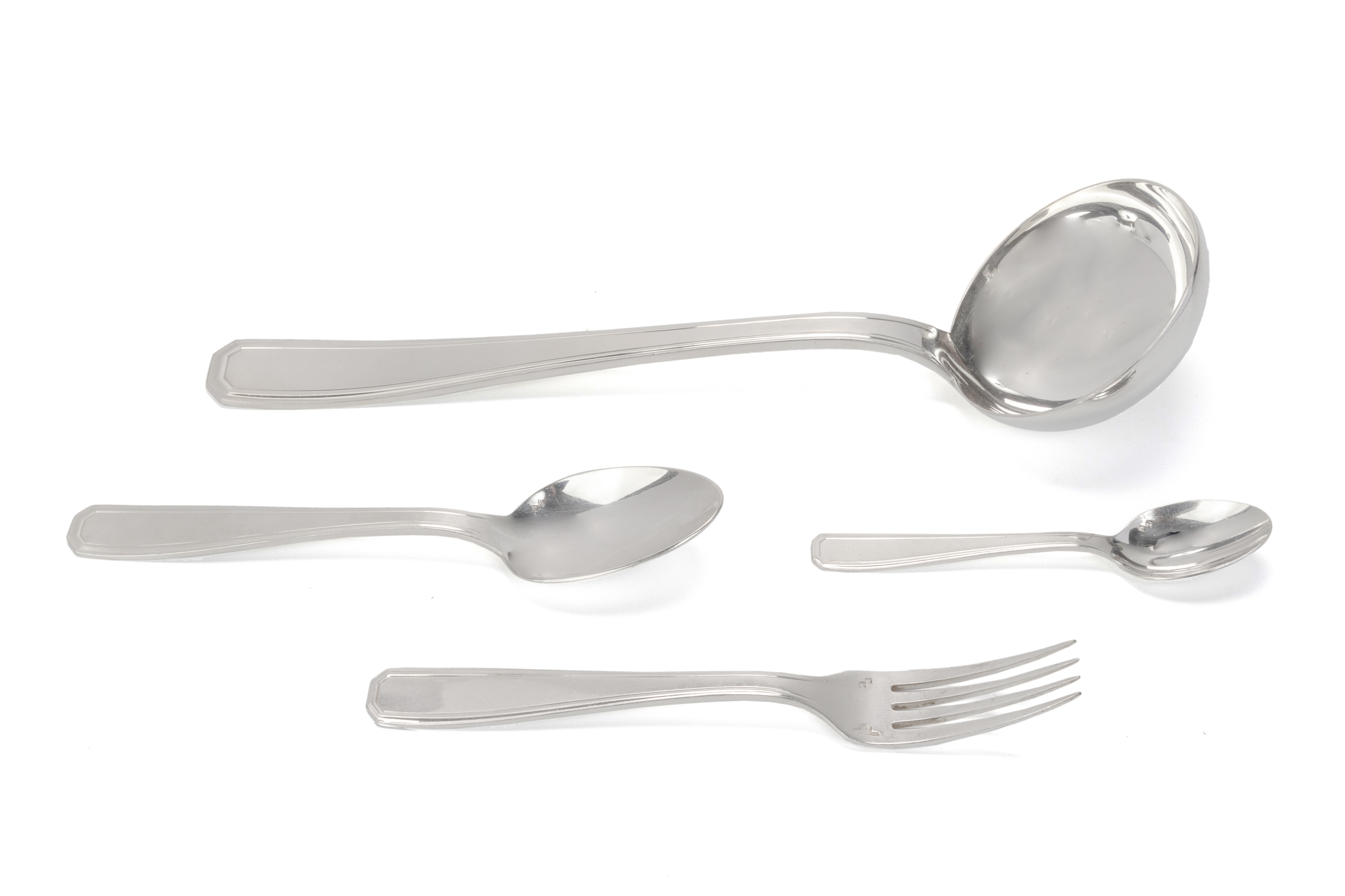 A PART SERVICE OF ALFENIDE/CHRISTOFLE SILVER PLATED CUTLERY - Image 3 of 5